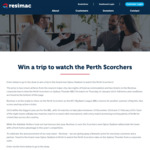 Win a Trip for 2 to Perth to See The Perth Scorchers on The 24th of January [Resimac Customers, All except ACT]