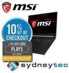 [Student Edge] MSI GS65 15.6" 144Hz Stealth Thin Gaming Laptop 16GB / 256GB / GTX 1060 $2,267.19 Shipped @ SydneyTec via eBay