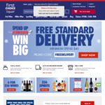 Free Delivery until Sunday with Minimum $40 Order (Save $6.95 Per Delivery) @ First Choice Liquor