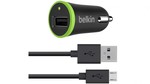 Belkin Universal Charger (Black) with Micro USB Cable, Boost up Micro Car Charger (Blue)-$8 (C&C or + Delivery) @ Harvey Norman