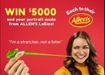 Win $5,000 and Your Portrait Made from Allen's Lollies or 1 of 10 Lolly Packs from Nova [NSW, VIC, QLD, SA, WA]