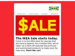 The IKEA Sale Starts Today (up to 60% off Selected Discontinued and Overstocked Products) (WA & SA)