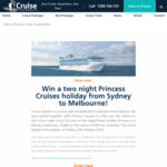 Win a Sydney-Melbourne Cruise for 2 Worth $1,500 from Cruise Express