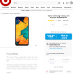 Samsung Galaxy A30 (Optus) $224.25 @ Target