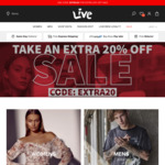 Extra 20% off Sale @ Live Clothing