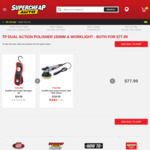 Toolpro Dual Action Polisher + Swirl Finder Worklight $77.99 @ Supercheap Auto
