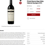 43% off 92-99pt Beringer Private Reserve Napa Valley Cabernet Sauvignon 2015 $155 Delivered @ CellarDoor.co [New Members Only]