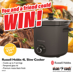 Win 1 of 2 Russell Hobbs 4L Slow Cookers Worth $59.95 from Stan Cash