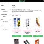 Geek Socks Multi-Buy - 3 for $11.99 or 5 for $19.99 + Standard Delivery $7.49 @ Zavvi