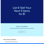 eBay - List & Sell Your Next 5 Items for $1