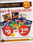Woolworths Chocolate Share Packs - 4 for $9