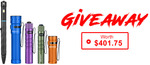 Win a Mega Pack of Open 2, Baton Pro Blue, i5T Purple, i3T OD and S1R II Orange Torches Valued at $401.75 totally from Olight