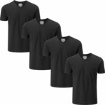 Charles Wilson 4 Pack Men's T-Shirts, Black or White $14.95 + Delivery ($0 with Prime / $39 Spend) @ Amazon AU