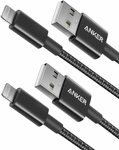 Anker Premium Nylon Lightning Cable (2-Pack) $25.49 + Delivery ($0 with Prime/ $39 Spend) @ AnkerDirect via Amazon AU