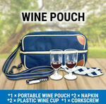 Wine Pouch Cooler Bag Insulated Carry Bag w/ Cup Corkscrew Napkin $20.96 Delivered @ Gosuperspecial eBay
