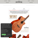 Win a Rathbone No.3 Koa 'Double-Top' Grand-Auditorium Electro Acoustic Guitar worth £415.00 from The Guitarist's World