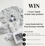 Win a 1 Year Supply of MALO Products + Koala Knit Set Including Jumper, Pants, Beanie and Booties (Worth $400) from KORANGO