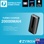 Zyron Type-C Power Bank, PD, QC3.0, SFC, 10000mAh $19.99, 20000mAh $28.99 @ Zyron eBay / +Delivery ($0 Prime/$39+) @ Amazon AU