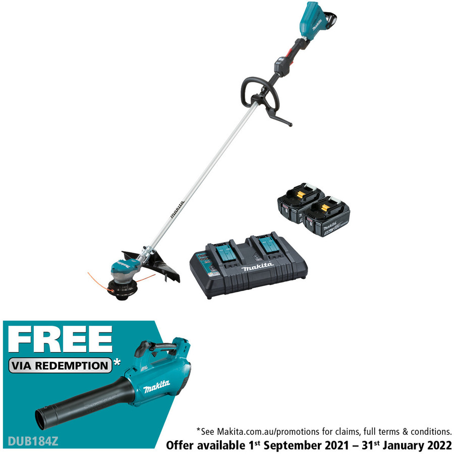 Makita 36V 18V x 2 Brushless Line Trimmer Kit with Bonus 18V