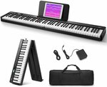 Eastar EP-10 Foldable Semi-Weighted Full Size 88-Key Portable Electric Piano $255.99 (Was $455.99) Delivered @ Donner Music
