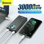 [eBay Plus] Baseus 65W 30000mAh Power Bank (5x Outputs, 3x Inputs) $57.99 + Delivery @ baseus_official_au eBay Store