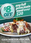 $8 off Any Main Meal over $20 at 244 Venues in Qld, Vic, SA, WA, NSW & Tas