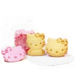 $2.79 Cute Pink Kitty Cookie Cutter Set 2pcs/Pk Free Shipping