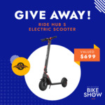 Win 1 of 2 Ride Hub S E-Scooters Worth $699 from Melbourne Bike Show