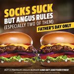 [QLD, NSW, SA, VIC] Buy One Premium Angus Burger & Get One Free on Father's Day @ Carl's Jr