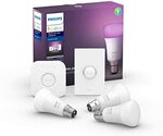 Philips Hue White and Color LED Smart Button Starter Kit B22 $175.03 Delivered @ Amazon AU