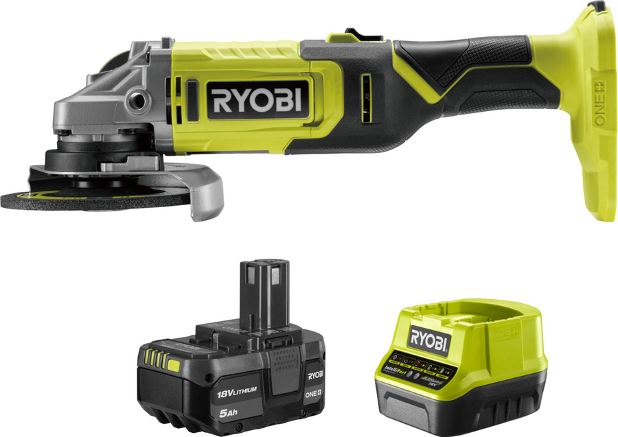 Ryobi 18V ONE 125mm Grinder 5.0Ah R18AG15 Kit 179 Delivery 0