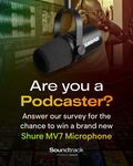 Win a Shure MV7 Microphone from Tracklib