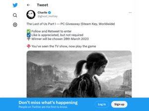 Win a The Last of Us Part I Steam Key from Ghost Motley