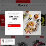 Up to 90% off Cookware & Knives: e.g. Baccarat 10pc Cookware Set $160 + $9.99 Delivery ($0 with $199 Order) @ Baccarat