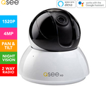 Q-See 4MP 2K Smart Wi-Fi Pan & Tilt In-Home Security Camera $33.75 + Delivery ($0 with OnePass) @ Catch