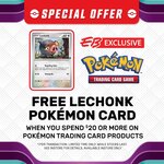 Free Lechonk Pokemon Card When Spending $20 on Pokemon TCG Products (in-Store Only) @ EB Games