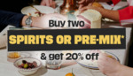 20% off Any Two Bottles of Spirits + Delivery ($9.90 to Metro/ $0 with Booze+ $100 Pre-Discount Order) @ BoozeBud