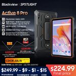 Blackview Active 8 Pro (10.36" 2K, 8GB/256GB, NFC, 4G, IP69K) US$248.99 (~A$376.38) Delivered @ Blackview Official AliExpress