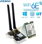 Fenvi Intel AX210 WiFi 6E & Bluetooth 5.3 PCIe Network Card US$16.13 (~A$24.66) Delivered @ Factory Direct Collected AliExpress