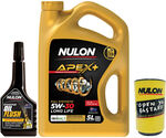 Nulon Apex+ 5W-30 5L + Oil Flush 300ml + Bottle Opener $50 (Instore/C&C Only) @ Supercheap Auto