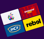 Velocity Rewards: 10% Extra Value on Selected Gift Cards (Apple, BCF, rebel, Super Cheap Auto) @ Velocity Freq. Flyer