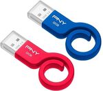 PNY Monkey Tail USB 3.0 Flash Drive, 32GB 2-PK, Blue & Red $21.13 + Delivery ($0 Prime / $59 Spend) @ Amazon US via AU
