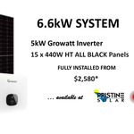 [VIC] 6.66kW HT54-18X(N) Solar Panels + 5kW Growatt Inverter Fully Installed from $3,980 ($2,580 Out of pocket) @ Pristine Solar