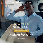 3 Shirts / Polo Shirts for $135 + $19.95 Delivery ($0 with $199 Order) @ Charles Tyrwhitt