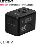 LENCENT 65W GaN International Travel Adapter US$17.42 / A$27.30 Delivered @ Factory Direct Collected AliExpress