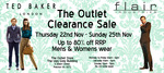 Ted Baker & Flair Industries Outlet Clearance Sale