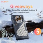 Win 1 of 5 Cubot KingKong X Rugged Smartphones from Cubot