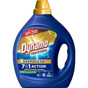 Dynamo Professional 7 in 1 Laundry Detergent Liquid 4L $20.50 @ Woolworths