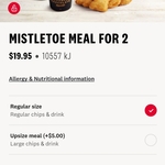 Mistletoe Meal for 2 (Secret Menu) $19.95 @ KFC via App