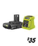 [OnePass] Ryobi ONE+ 18V 1.5Ah Battery Starter Kit $35 Delivered @ Bunnings